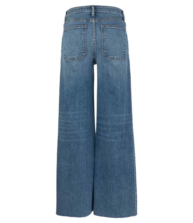 KUT FROM THE KLOTH Maya High Rise Porkshop Frt Pkts Wide Leg Raw Hem