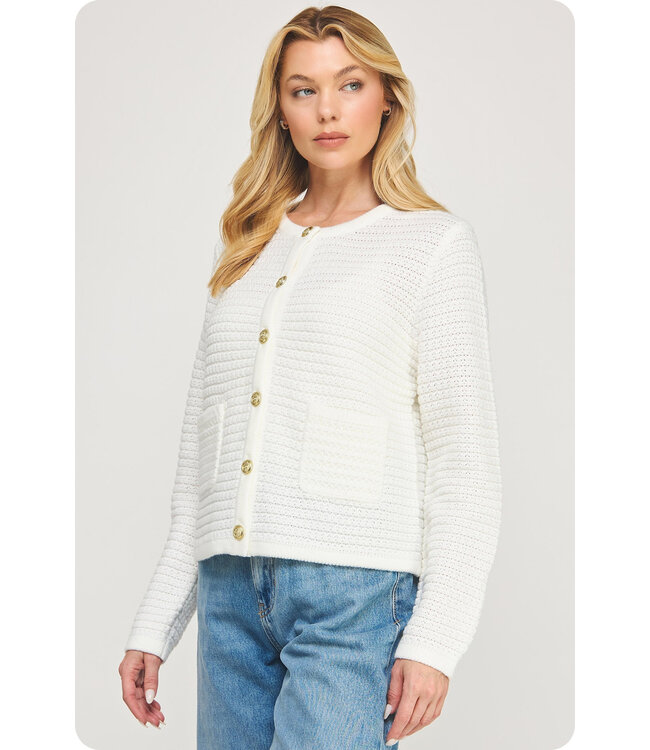 Marcy Textured Knit Cardigan