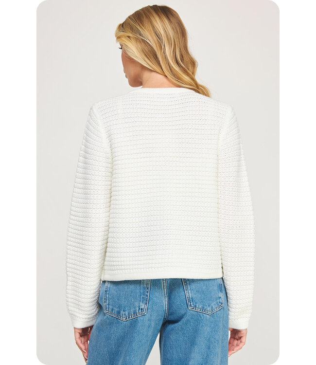 Marcy Textured Knit Cardigan