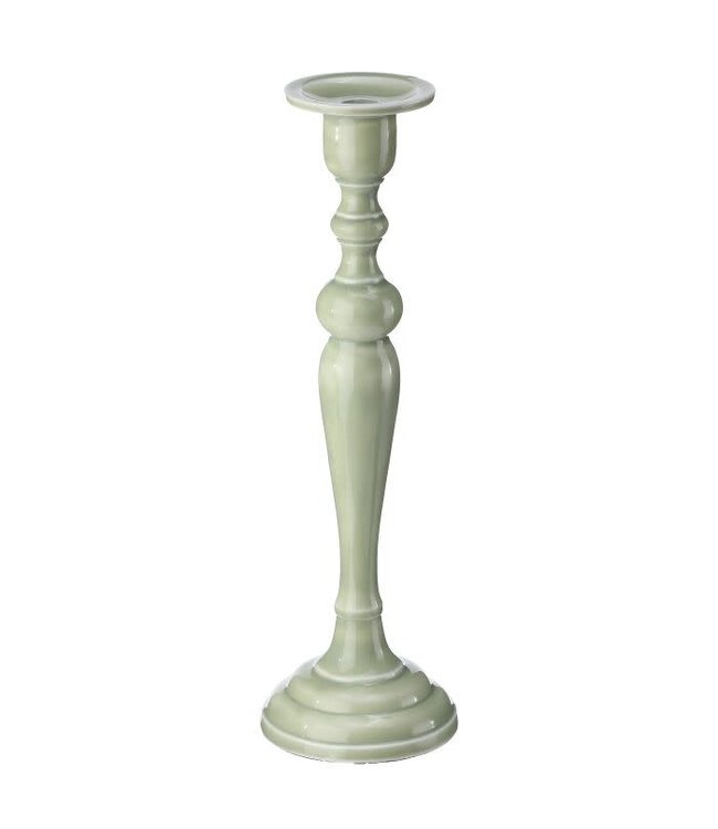 15” Mtl Enamel Candlestick