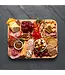 11x14 Bamboo 6 Slot Charcuterie Board with Black Handles