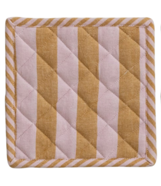 Woven Cotton Striped Pot Holder
