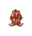 Stoneware Koi Fish Shaped Vase, Reactive Glaze