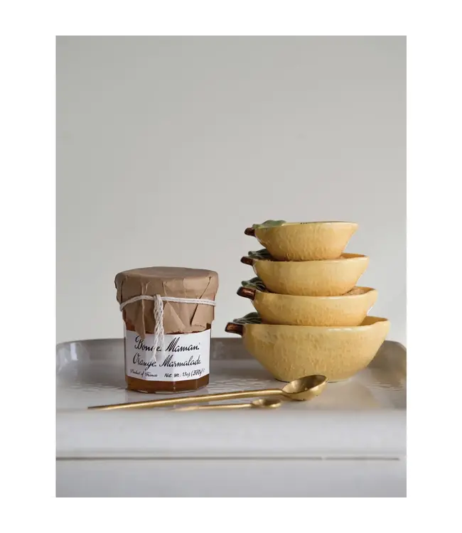 Stoneware Lemon Measuring Cups - Sold as Set
