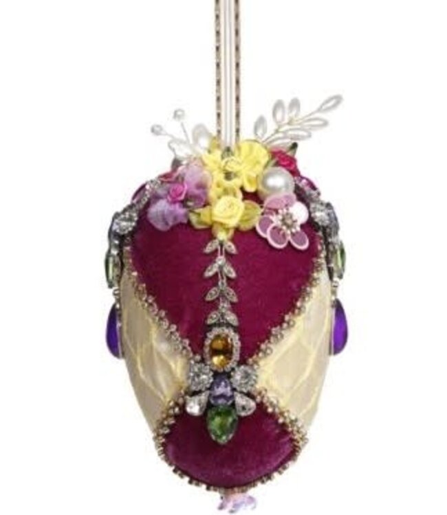 MARK ROBERTS 6'' Elegant Jewelled Egg Orn