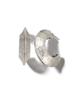 BRIGHTON Mystic Moon Hoop Earrings - Silver