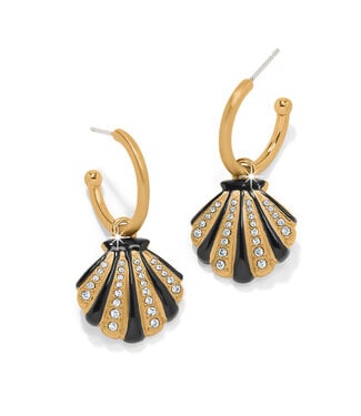 BRIGHTON Twilight Waters Shell Hoop Earrings