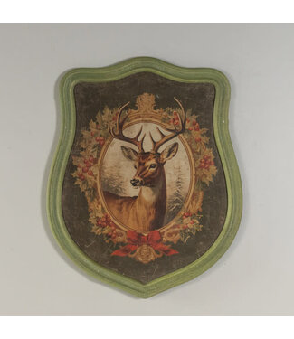 Framed Holiday Stag Print