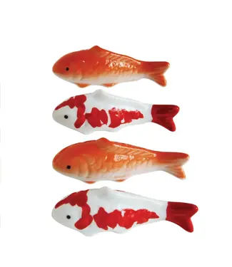 4"L Stoneware Floating Fish - Sold Individually