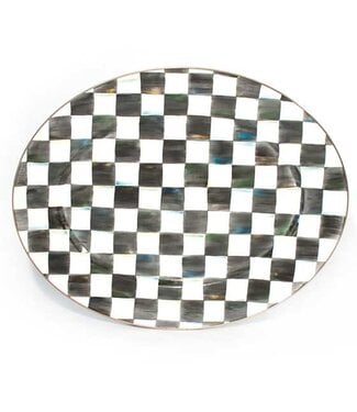 MACKENZIE CHILDS Courtly Check Enamel Oval Platter - Large