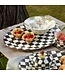MACKENZIE CHILDS Courtly Check Enamel Oval Platter - Large