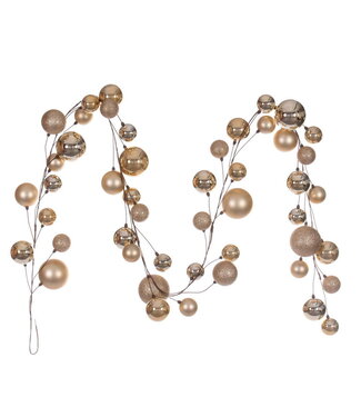 10' Champagne Branch Ball Garland