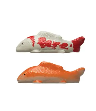 8"L Stoneware Floating Fish - Sold Individually