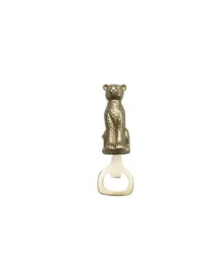 Stainless Steel & Cast Aluminum Leopard Shaped Bottle Opener