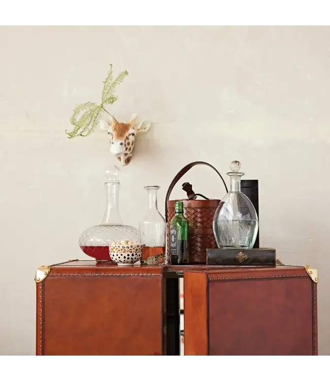 3.5 Quart Etched Glass Decanter with Glass Stopper