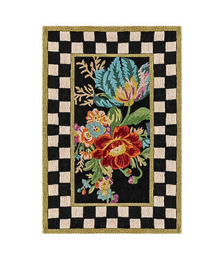 MACKENZIE CHILDS 2’ X 3' Flower Market Washable Rug