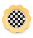 MACKENZIE CHILDS Buttercream Petal Dinner Plate