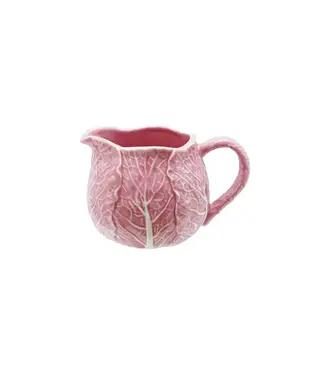 Stoneware Cabbage Shaped Creamer - Pink