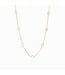 JULIE VOS Valencia Delicate Station Necklace Gold Mother Pearl