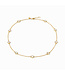 JULIE VOS Valencia Delicate Station Necklace Gold Mother Pearl