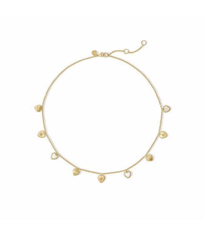JULIE VOS Heart Delicate Charm Necklace