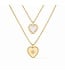 JULIE VOS Heart Duo Delicate Necklace