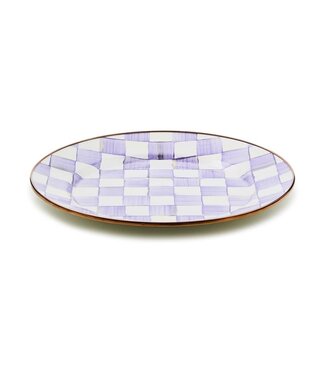 MACKENZIE CHILDS Violet Check Charger/Plate