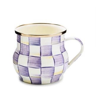 MACKENZIE CHILDS Violet Check Mug