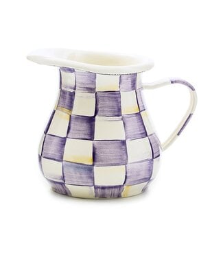 MACKENZIE CHILDS Violet Check Creamer