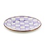 MACKENZIE CHILDS Violet Check Salad/Dessert Plate