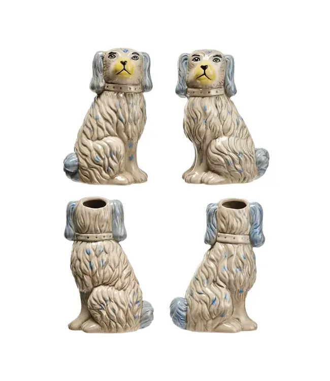 Hand-Painted Vintage Reproduction Vase Blue - Sold Individually