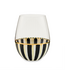 MACKENZIE CHILDS Stripe Stemless Wine Glass