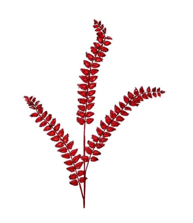 34.5" Jeweled Glitter Fern Spray