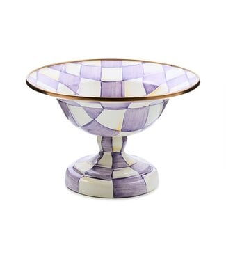 MACKENZIE CHILDS Violet Check Small Compote