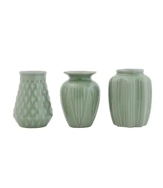Jade Stoneware Vase - Sold Individually
