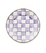 MACKENZIE CHILDS Violet Check Dinner Plate