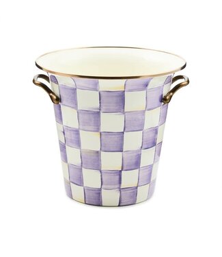 MACKENZIE CHILDS Violet Check Wine Cooler