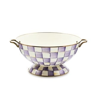 MACKENZIE CHILDS Violet Check Everything Bowl