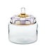 MACKENZIE CHILDS Violet Check Small Kitchen Canister