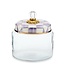 MACKENZIE CHILDS Violet Check Medium Kitchen Canister