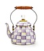 MACKENZIE CHILDS Violet Check 2 Quart Tea Kettle