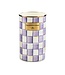 MACKENZIE CHILDS Violet Check Utensil Holder