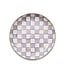MACKENZIE CHILDS Violet Check Abundant Bowl