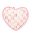 MACKENZIE CHILDS Rosy Check Heart Potholder