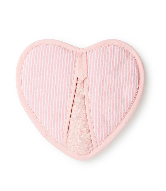 MACKENZIE CHILDS Rosy Check Heart Potholder