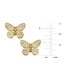 SUSAN SHAW Gold Butterfly Stud Earrings