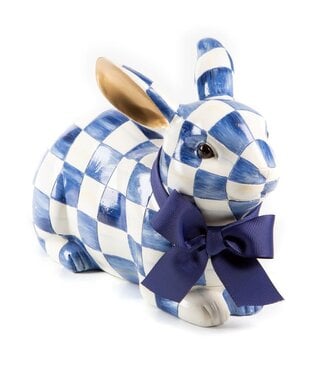 MACKENZIE CHILDS Royal Check Resting Bunny