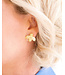 SUSAN SHAW Gold Bee Stud Earrings