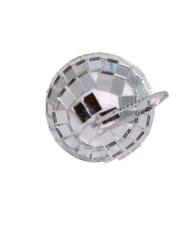 1.25" Petite Treasures Mirrored Disco Ball Glass Ornament - Sold as a Set