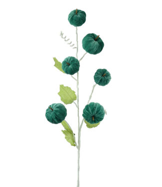 28" H Velvet Pumpkin Spray